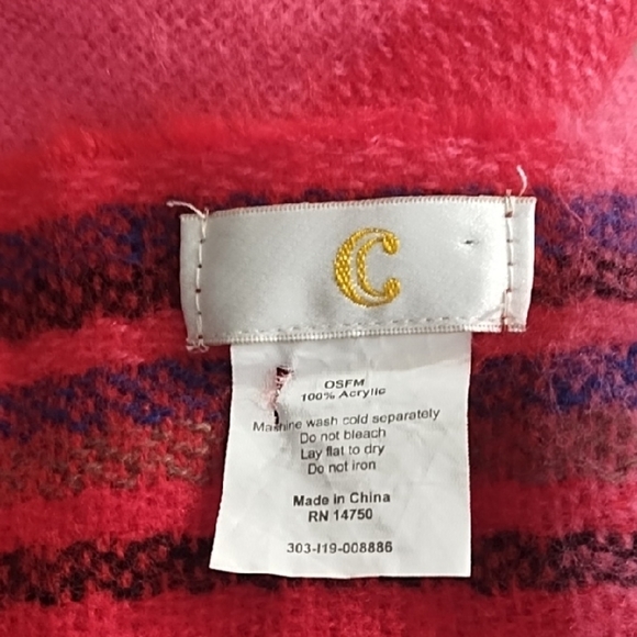 36"X74" Multi Colored Plaid Soft Fabric Scar Wrap - Picture 6 of 8